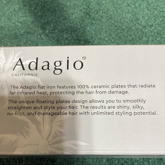 NWT Adagio Not so Mini flat iron- black - Picture 9 of 16